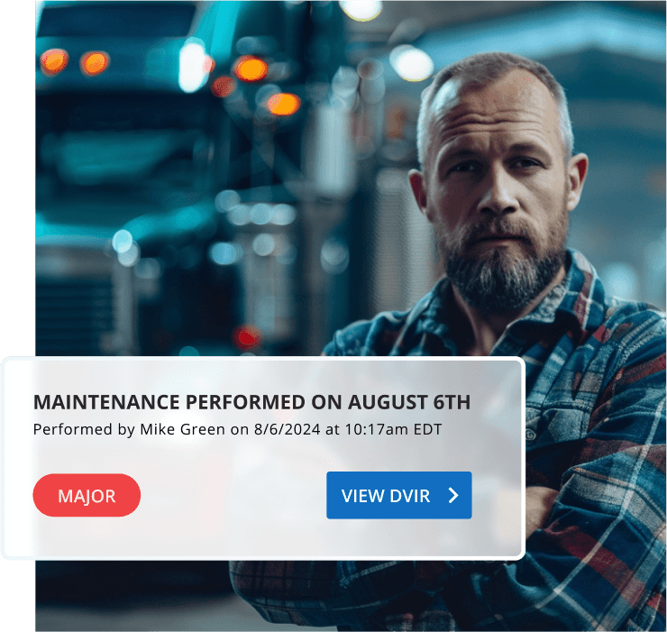 Compliance Image with a log of when maintenence was performed last