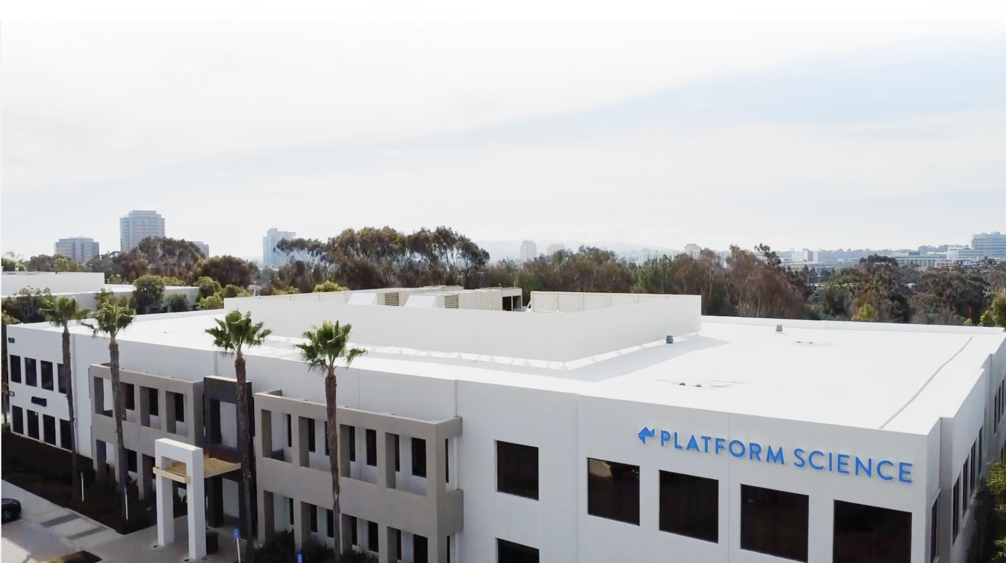 Platform Science headquarters drone image from above